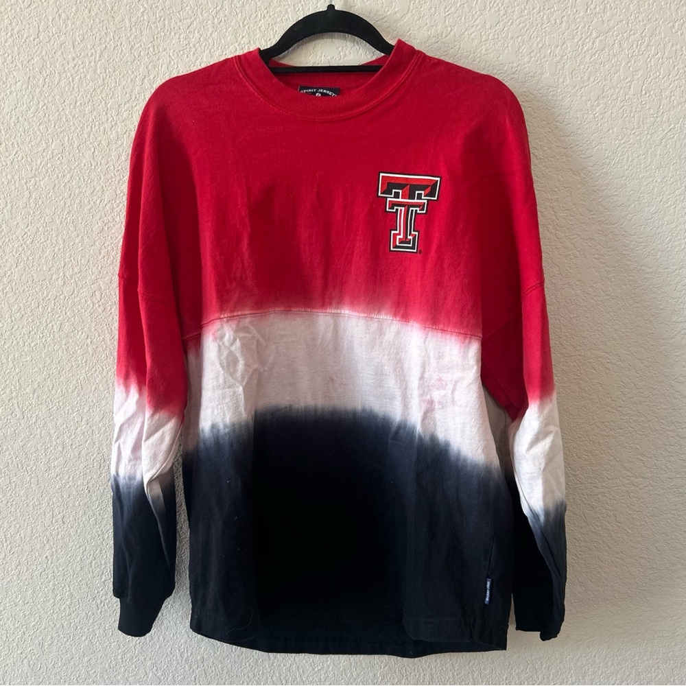 Texas Tech University Red Raiders Spirit Jersey, Size: XS, Oversized, Tie-Dye